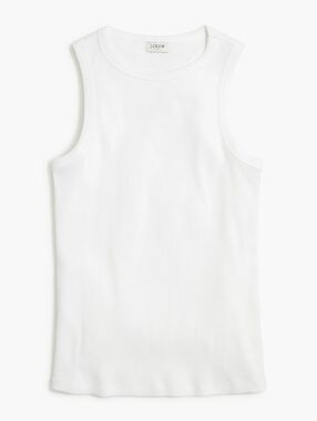 J Crew High-neck ribbed tank top